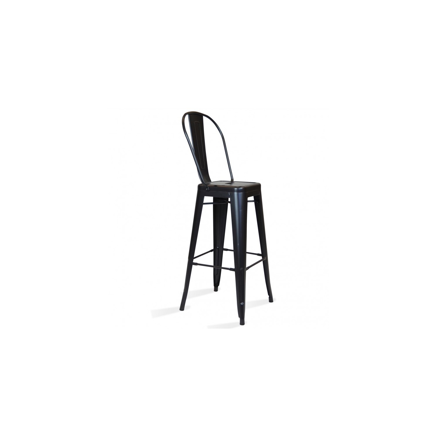PACK 4 TABURETES BISTRO MATT HIGHBACK