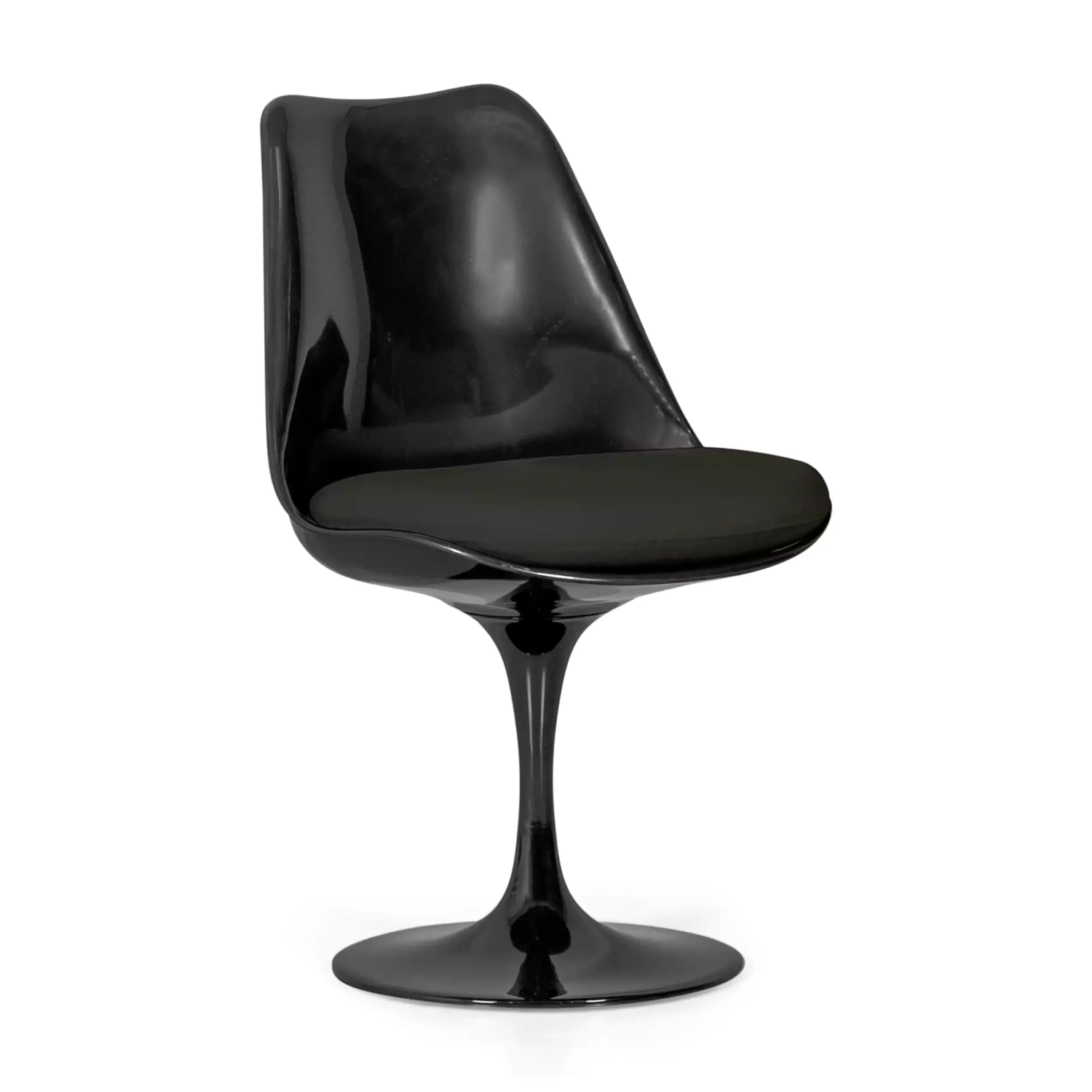 Stuhl Lotus Chair All Black mit Baumwollkissen FURNMOD - 8