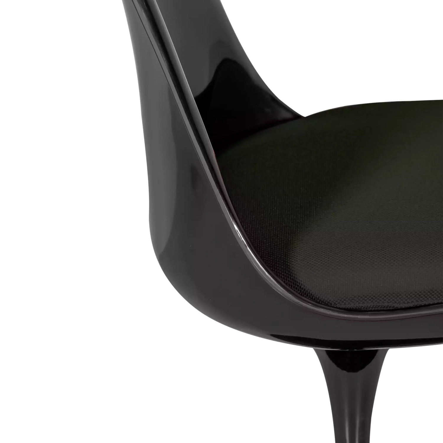 Krzesło Lotus All Black z bawełnianą poduszką FURNMOD - 12