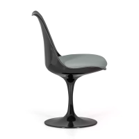 Stuhl Lotus Chair All Black mit Baumwollkissen FURNMOD - 20