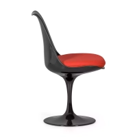 Lotus Chair All Black with cotton cushion FURNMOD - 6
