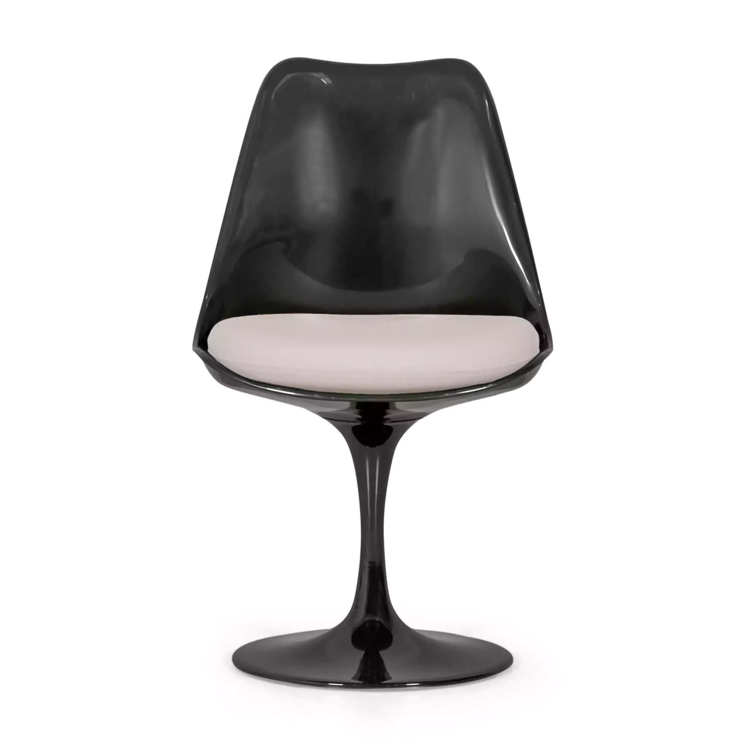 Stuhl Lotus Chair All Black mit Baumwollkissen FURNMOD - 26