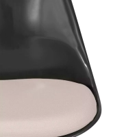 Stuhl Lotus Chair All Black mit Baumwollkissen FURNMOD - 27