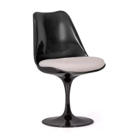 Cadeira Lotus Chair All Black com almofada de algodão FURNMOD - 24