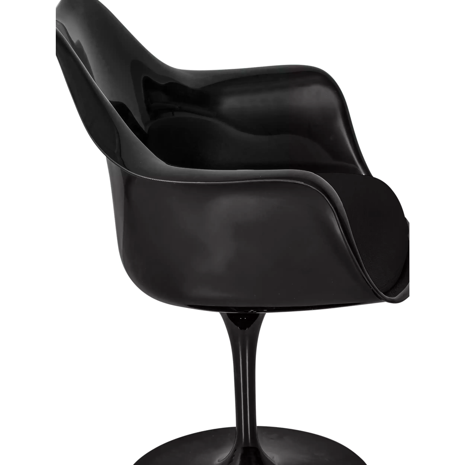Židle Lotus Arms All Black s bavlněným polštářem FURNMOD - 7