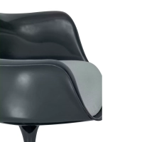 Lotus Arms All Black stol med bomullsdyna FURNMOD - 18