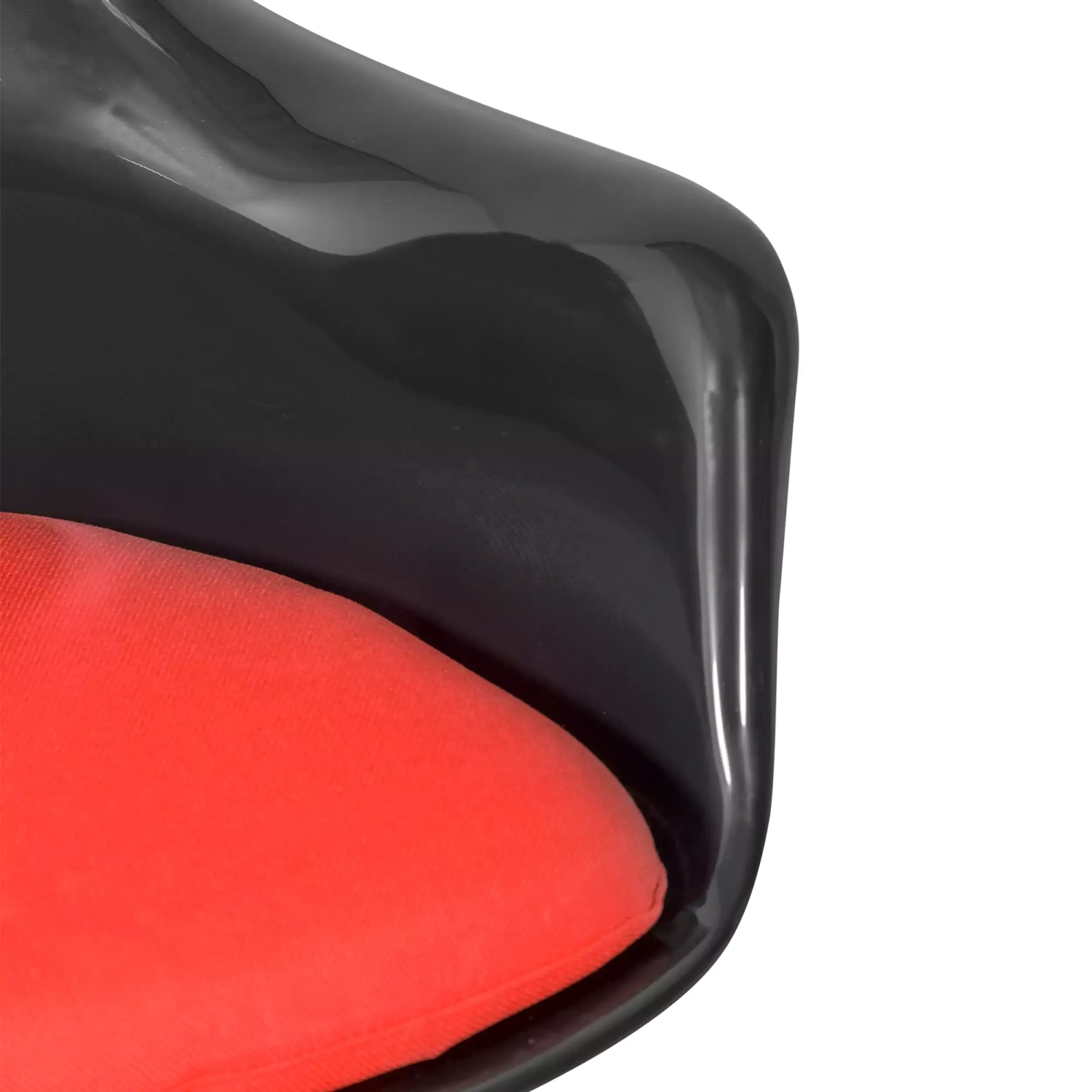 Stuhl Lotus Arms All Black mit Baumwollkissen FURNMOD - 27