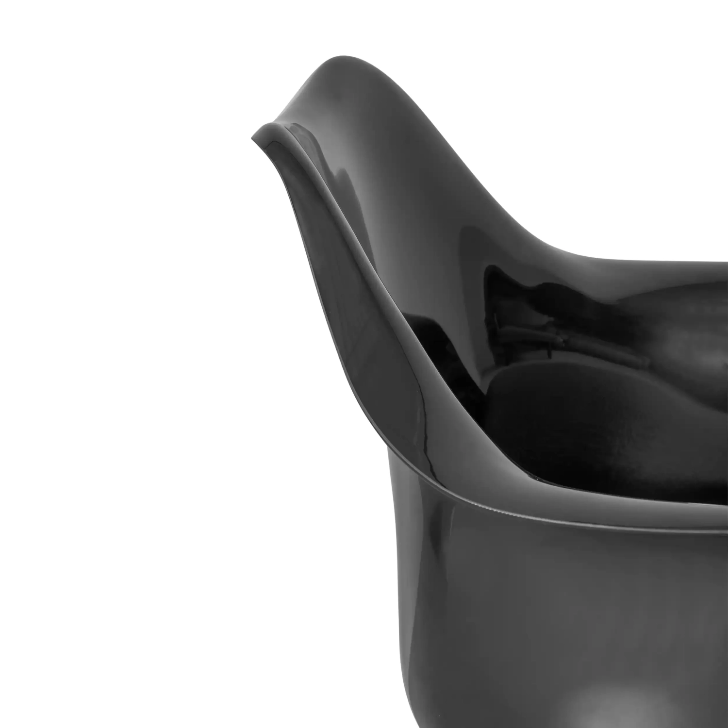 Krzesło Lotus Arms All Black z bawełnianą poduszką FURNMOD - 39