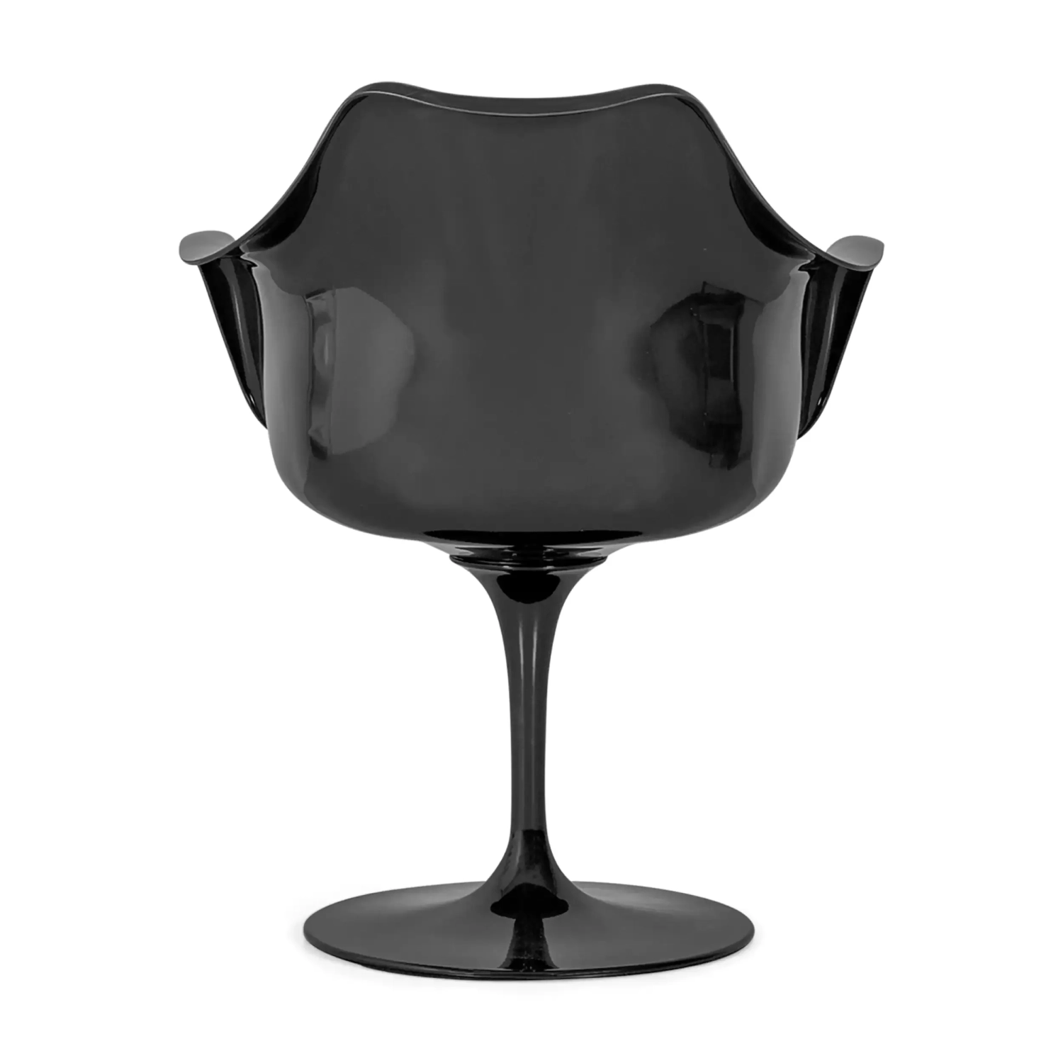 Silla Lotus Arms All Black con cojín de algodón FURNMOD - 40