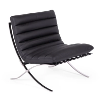 Designerski fotel tapicerowany skórą syntetyczną - Madryt Nest Dream - 1
