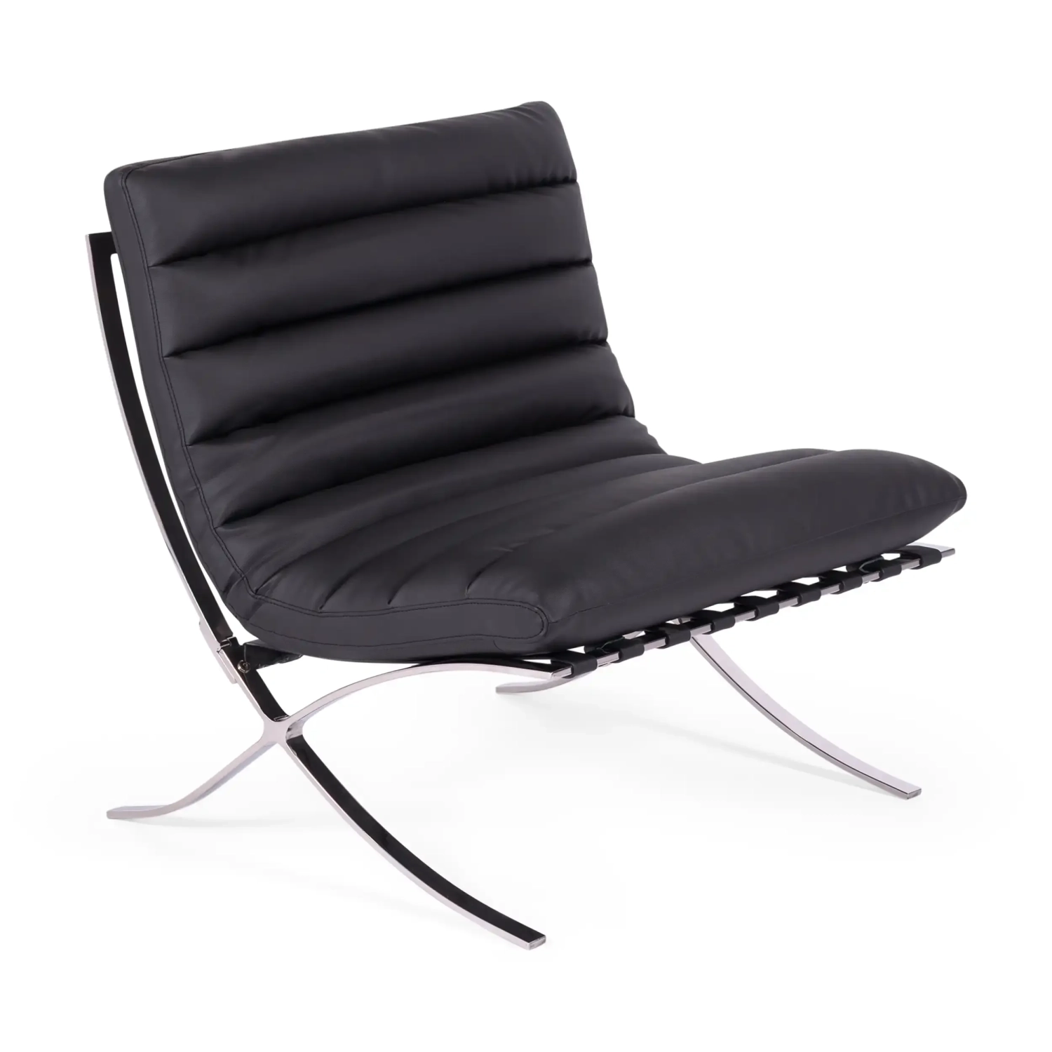 Designerski fotel tapicerowany skórą syntetyczną - Madryt Nest Dream - 1