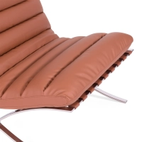 Designerski fotel tapicerowany skórą syntetyczną - Madryt Nest Dream - 19