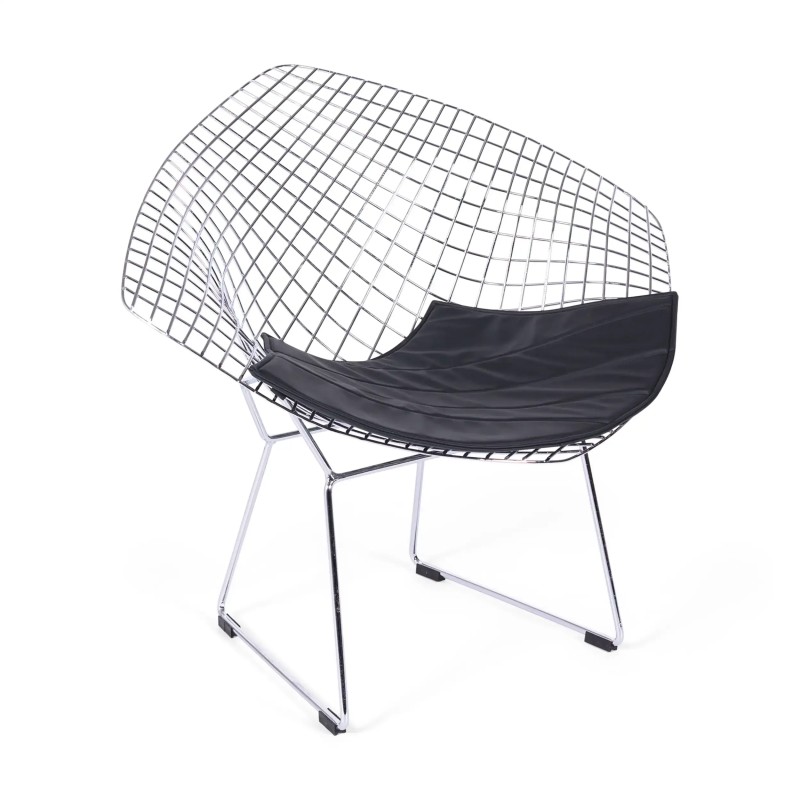 Diamond Design-Sessel aus verchromtem Stahl FURNMOD - 1
