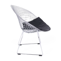 Diamond Design fauteuil in verchroomd staal FURNMOD - 7