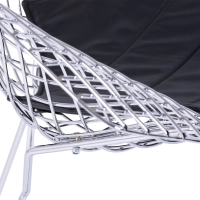 Diamond Design nojatuoli kromattua terästä FURNMOD - 8