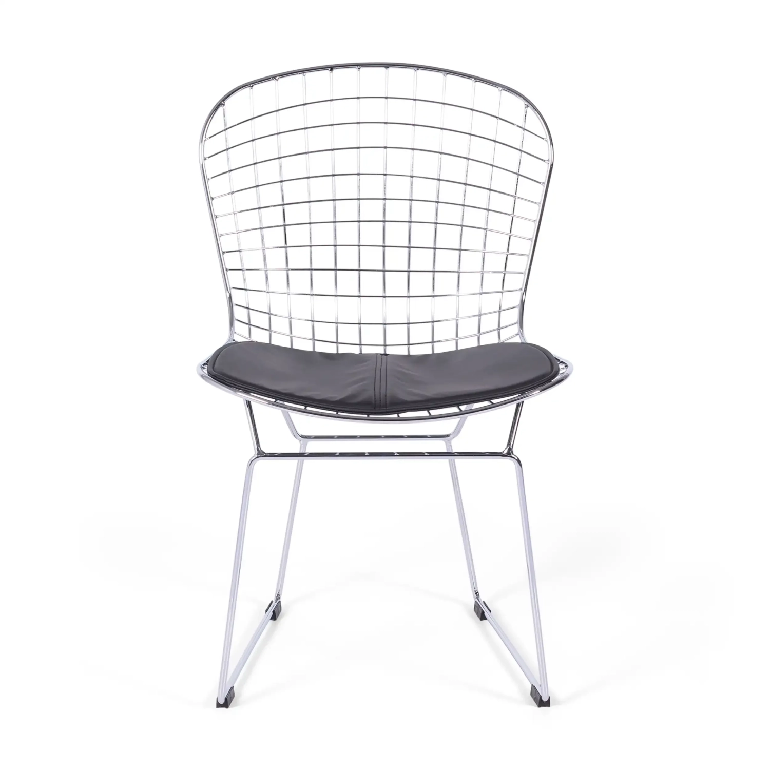 Chaise de salle à manger en acier chromé Berta FURNMOD - 3