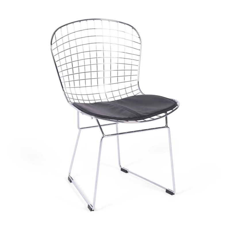 Krzesło do jadalni z chromowanej stali Berta FURNMOD - 1