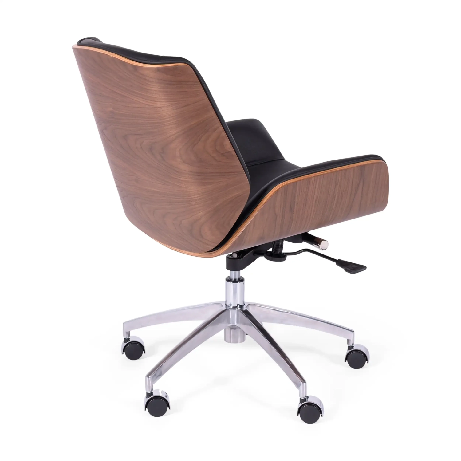 Sedia da ufficio in pelle italiana e legno di noce Nordic Nest Dream - 8