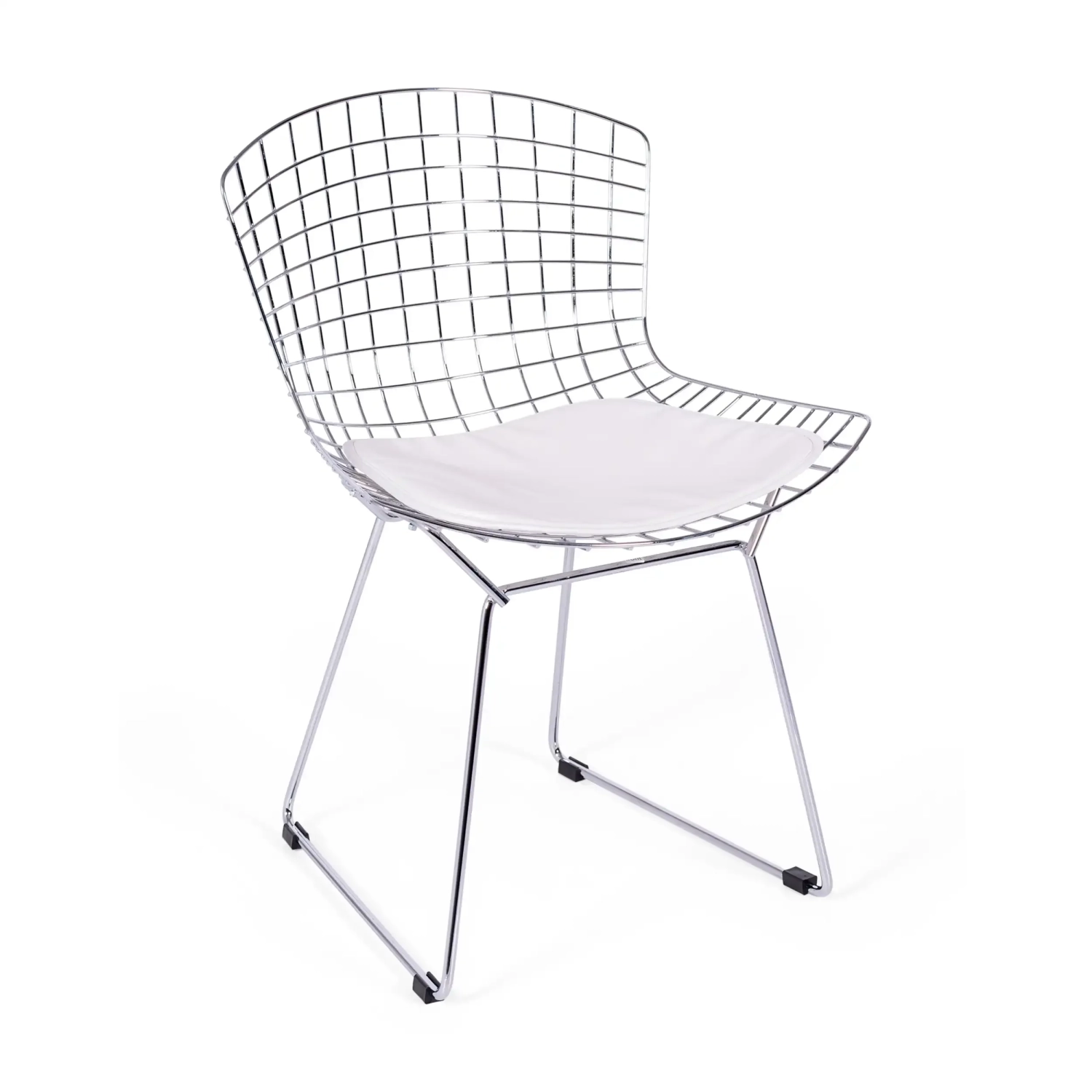 Replika krzesła Bertoia "High Quality" ze stali chromowanej autorstwa słynnego projektanta Hansa J. Wegnera
