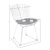 Replica Sedia Bertoia Acciao Nero - Sedie in Metallo - MobilieDesign