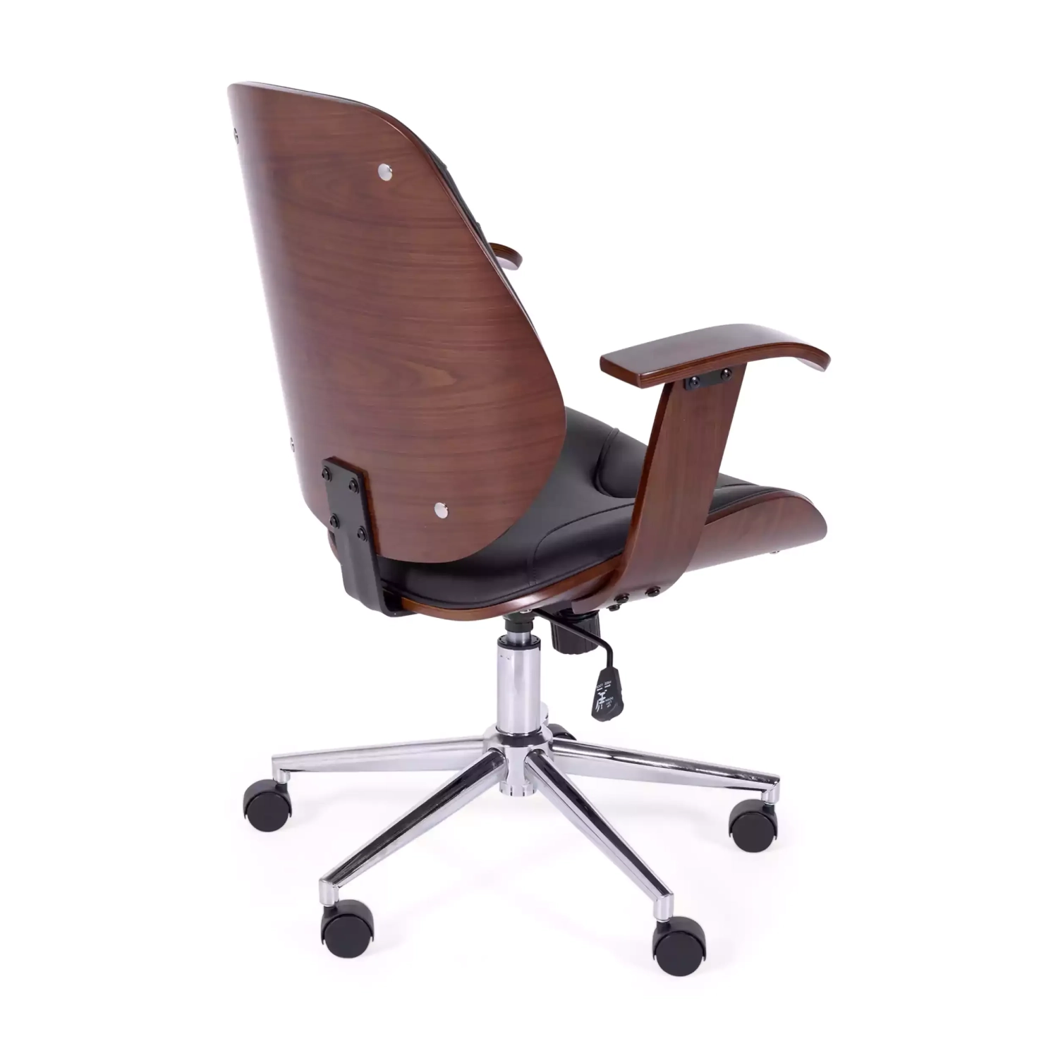 Chaise de bureau Cambridge en bois-Chaises en similicuir-Meubles concept