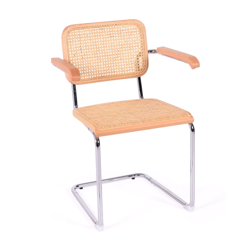 Sedia Knoll replica Cesca con braccioli, versione economica