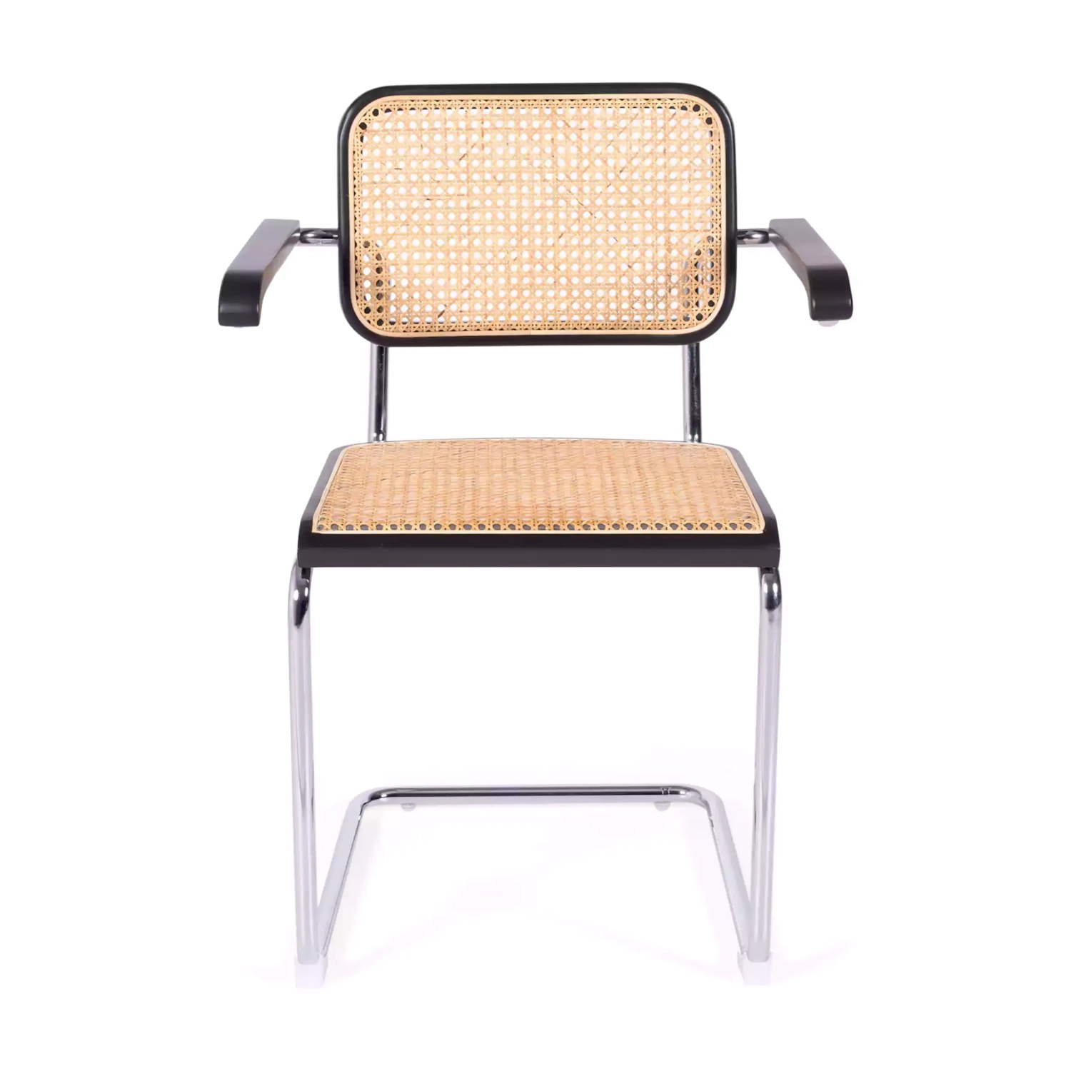 Cesca stoel met armleuningen - Rotan stoelen - Mobelarium