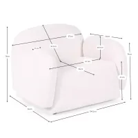 Sillón de diseño de 1 plaza Nest – Diseño envolvente - Mueble Design
