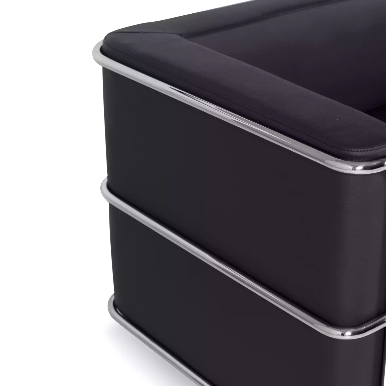 Dvoumístná pohovka Torino z ekokůže a chromované oceli 🛋️ - Mobelarium
