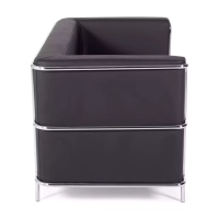 Torino 2-istuttava sohva eko-nahkaa ja kromattua terästä 🛋️ - Mobelarium