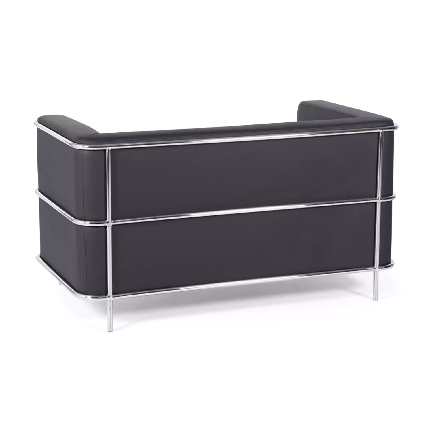Torino 2-istuttava sohva eko-nahkaa ja kromattua terästä 🛋️ - Mobelarium