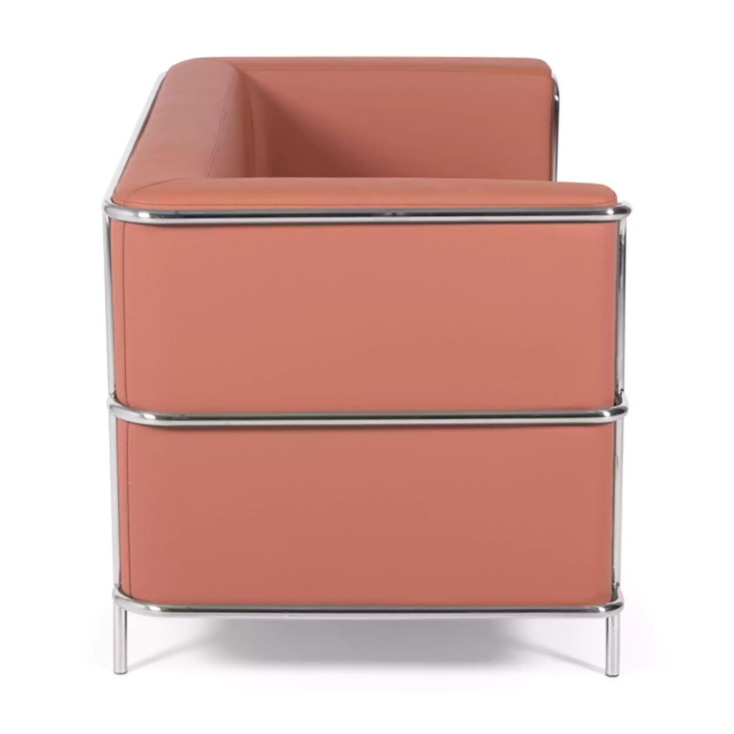Divano Torino a 2 posti in ecopelle e acciaio cromato 🛋️ - Mobilie Design