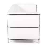 Divano Torino a 2 posti in ecopelle e acciaio cromato 🛋️ - Mobilie Design