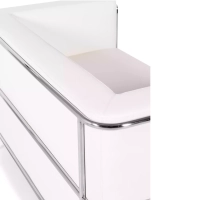 Sofá Torino 2 plazas en polipiel y acero cromado 🛋️ - Mueble Design