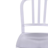 Replica dello sgabello in alluminio dell'Esercito della Marina - design industriale iconico
