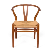 Réplica silla Wishbone CH24 en madera de Nogal oscura del diseñador Hans J. Wegner