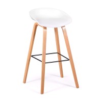 75 cm nordischer Hocker aus Buchenholz - Mobelarium