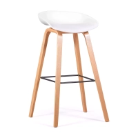 75 cm nordischer Hocker aus Buchenholz - Mobelarium
