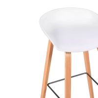 75cm Nordic Stool in Beech Wood - Mueble Design