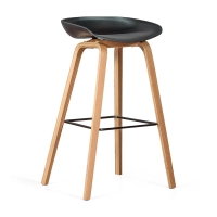 Barstoel Scandinavisch van 75cm in Beukenhout - Mobelarium