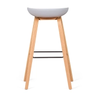 Sgabello nordico da 75 cm in legno di faggio - Mobile Design