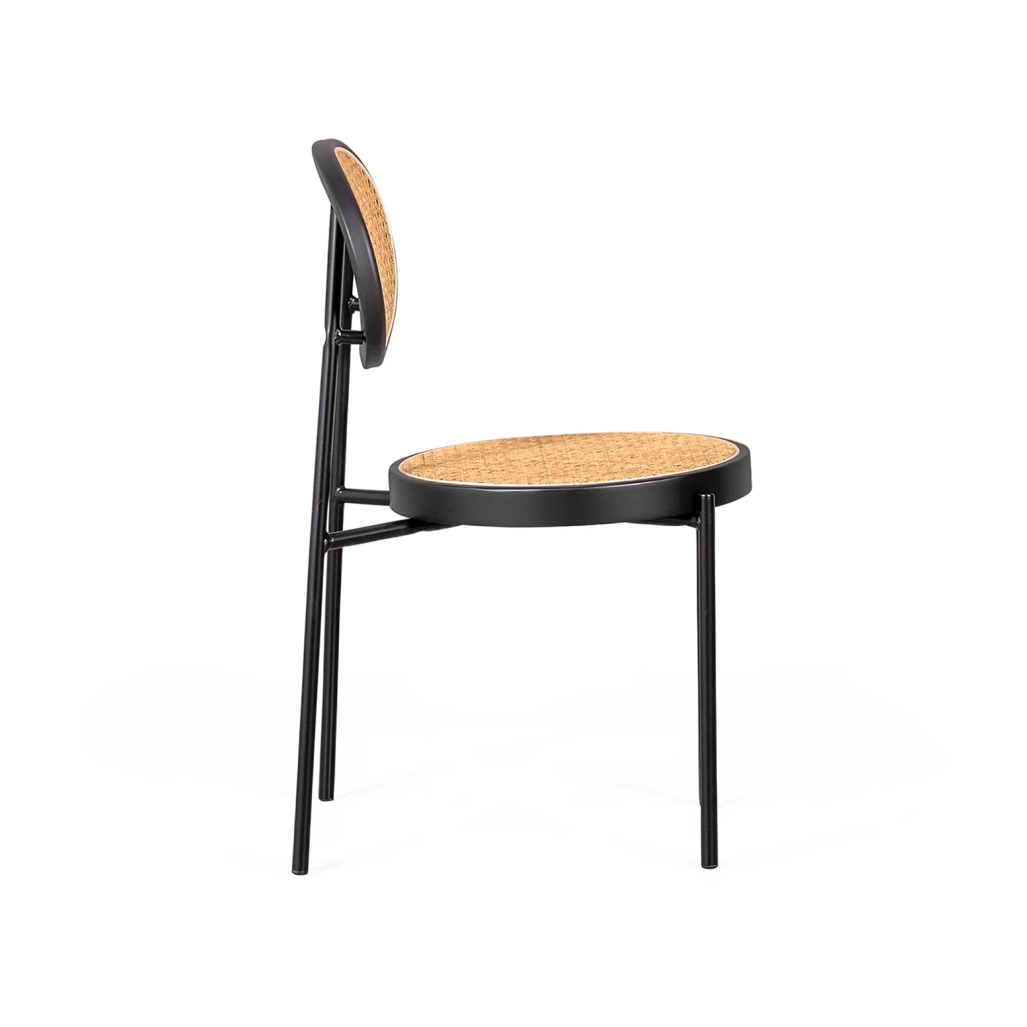 Chaise rétro Preston en rotin naturel - Design et chaleur - Meubles Concept