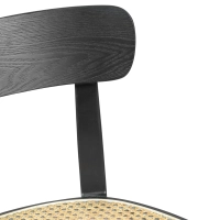 Tours chair in ash and rattan - Scandinavian and natural style - Mueble Design