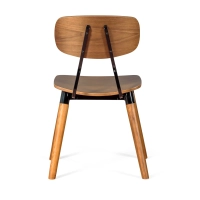 Copine stoel in walnotenhout | Industrieel retro design - Designmeubels Mobelarium