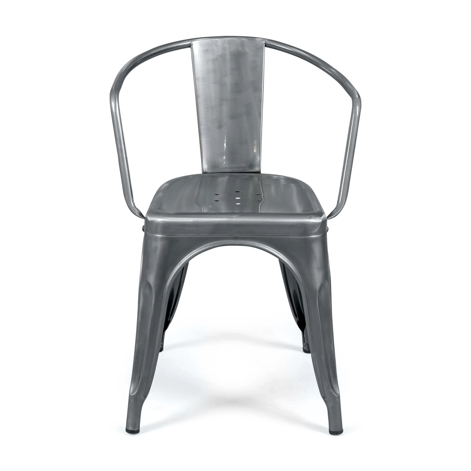 Metal chair Bistro with armrests | Stackable and resistant - Mueble Design