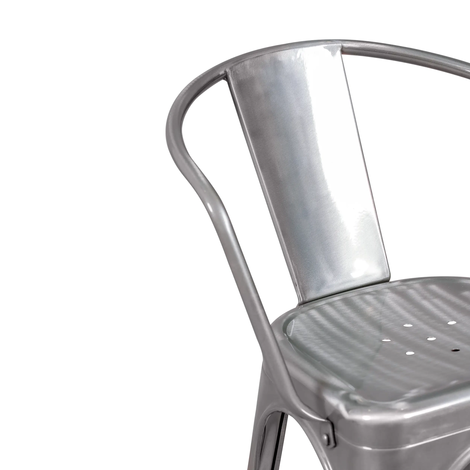 Metallstol Bistro med armstöd - Stapelbar och robust Mobelarium