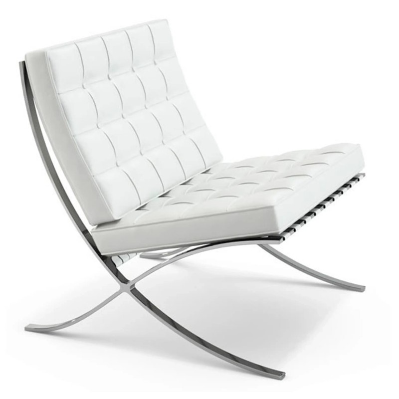Inspiracja Tanie krzesło Barcelona - Skórzany fotel - Mueble design