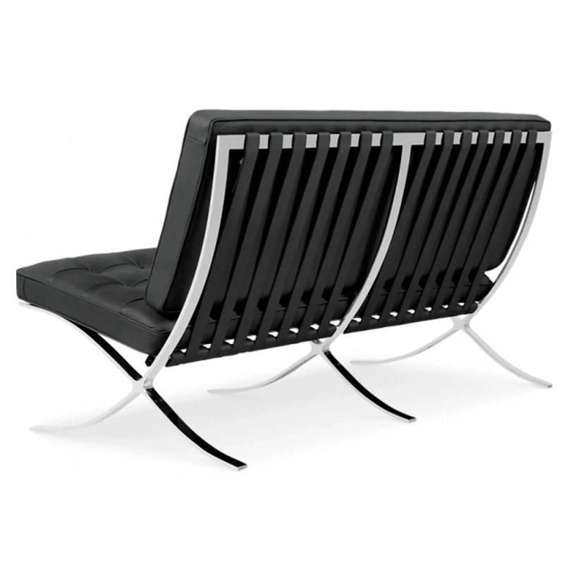 Poltrona Berlin Half-leather a due piazze - Mobilie Design