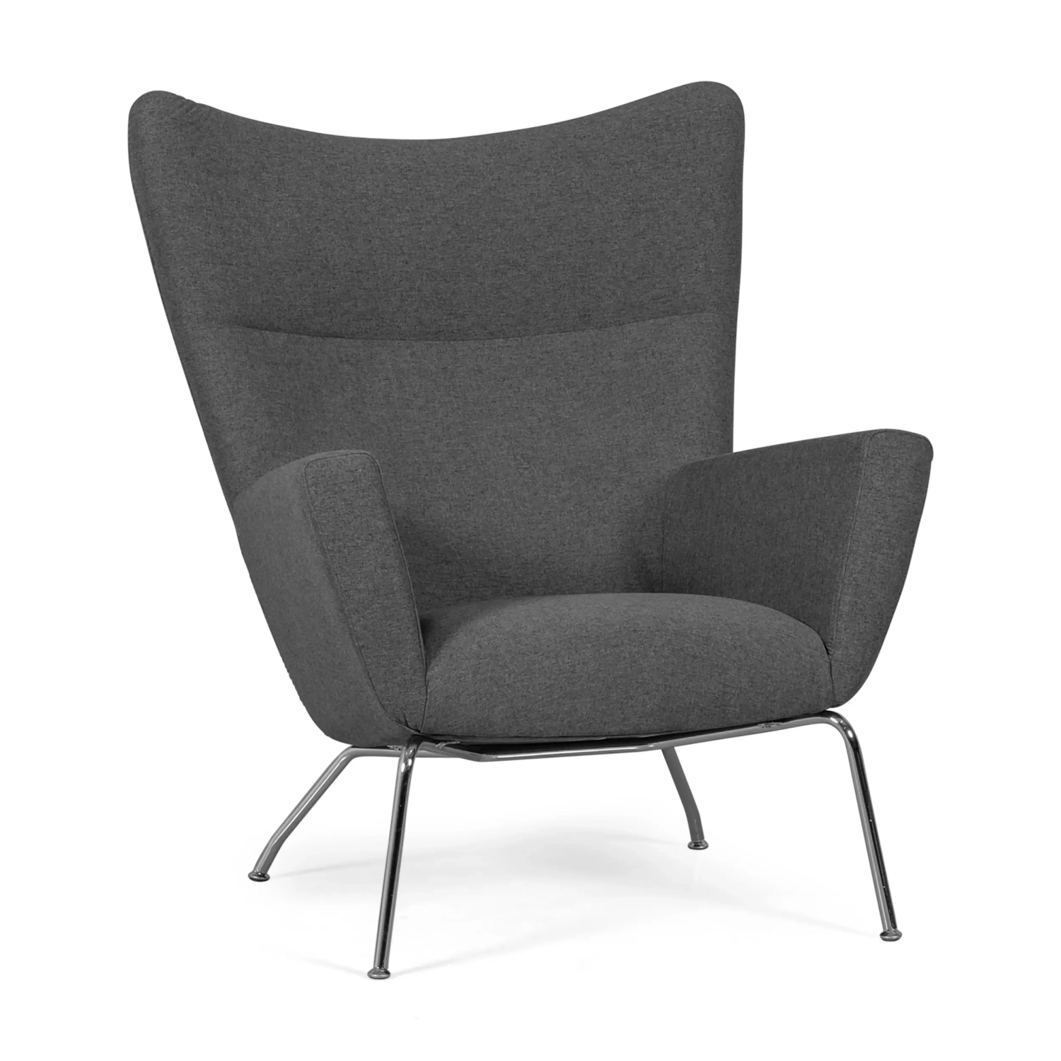 Replica of the armchair Wing CH445 by designer Hans J. Wegner