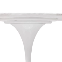 Inspiratie Tulip Eettafel in Carrara Marmer 120cm - Design Meubels